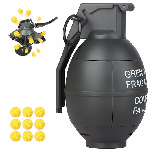 Toy-Hand Grenade for CS Battle Game,with 9 Foam Ammo