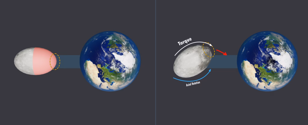 How Earth's Gravity Slowed the Moon